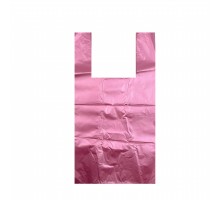 Пакет-майка 22+6,5*43  розовый 11 мкм (упак.500шт)