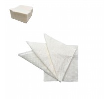 Салфетки бумажные однотонные белые 24*24 см (50 листов в упаковке)