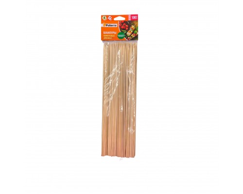 Шампуры Paterra бамбуковые длинные 30 см (100 шт)