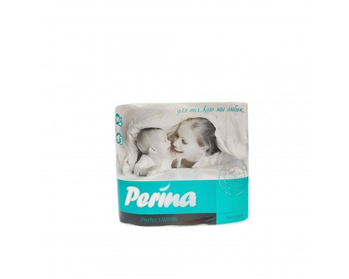 Бумага туалетная PERINA "Premium" 3-слойная (4 рулона в упаковке)