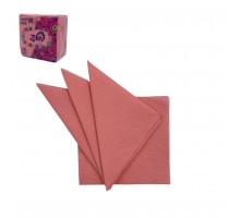 Салфетки бумажные  ZEFIR розовые 24*24 см (90 листов в упаковке)