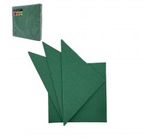 Салфетки бумажные DESNA "Bouquet Color" зеленые 2-слойные 33*33 см (20 листов в упаковке)