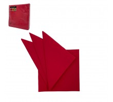 Салфетки бумажные DESNA "Bouquet Color" красные 2-слойные 33*33 см (20 листов в упаковке)