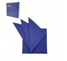 Салфетки бумажные DESNA "Bouquet Color" синие 2-хслойные 33*33 см (20 листов в упаковке)