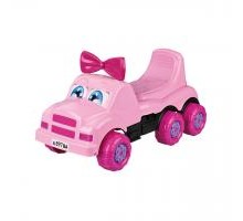 Машинка детская Весёлые гонки (для девочек) розовая