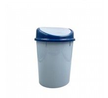 Контейнер для мусора овальный 8 л голубой