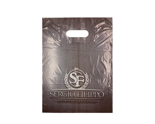Пакет с прорубной ручкой "Sergio Filippo" 30*40 см (40 мкм) (упак.50шт)