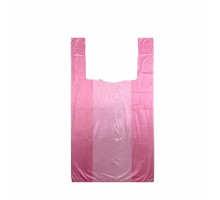 Пакет-майка 24+8*44 розовый 8 мкм (упак.200шт)