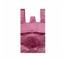 Пакет-майка 24+8*44 розовый (12 мкм) (упак.200шт)