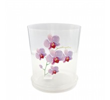 Горшок цветочный для орхидеи прозрачный (1,8 л)