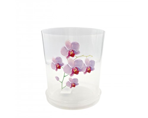 Горшок цветочный для орхидеи прозрачный (1,8 л)