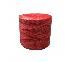 Шпагат 1600текс полипропиленовый бобина  красный  (1 кг)
