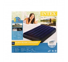 Кровать надувная INTEX серии Дауни Классик с технологией Файбер-Тэк  99*191*25 см
