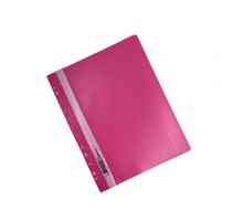Скоросшиватель пластиковый BRAUBERG розовый А4 (до 100 листов)