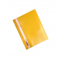 Скоросшиватель пластиковый BRAUBERG желтый А4 (до 100 листов)