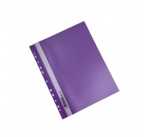 Скоросшиватель пластиковый BRAUBERG фиолетовый А4 (до 100 листов)