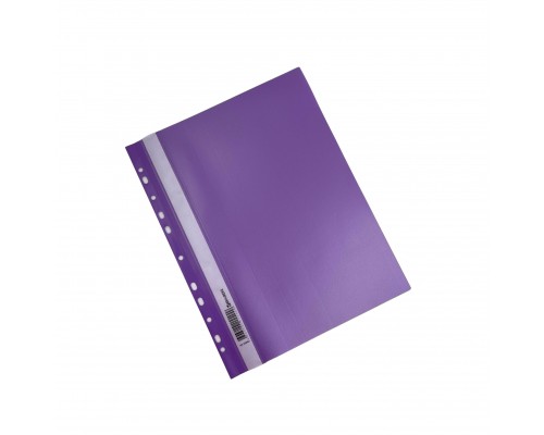 Скоросшиватель пластиковый BRAUBERG фиолетовый А4 (до 100 листов)