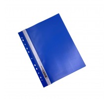 Скоросшиватель пластиковый BRAUBERG синий А4 (до 100 листов)