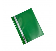 Скоросшиватель пластиковый BRAUBERG зеленый А4 (до 100 листов)