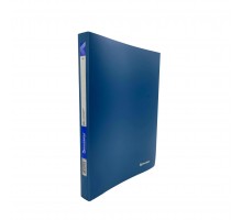 Папка файловая BRAUBERG "Office" синяя А4 (на 60 файлов)