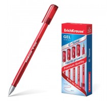 Ручка гелевая ERICH KRAUSE "G-Tone" красная (толщина линии 0,4 мм)