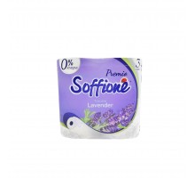 Бумага туалетная SOFFIONE PR. "Toscana Lavender" 3-хслойная (4 рулона в упаковке)