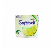 Бумага туалетная SOFFIONE PR. "Fresh Lemongrass" 3-хслойная (4 рулона в упаковке)