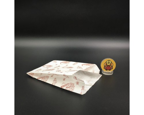 Бумажный пакет AVIORA "Картошка фри" 17*11 мм белый жиростойкий