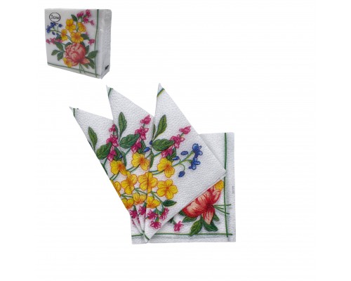 Салфетки бумажные Desna с рисунком 25*25 см (40 листов в упаковке)