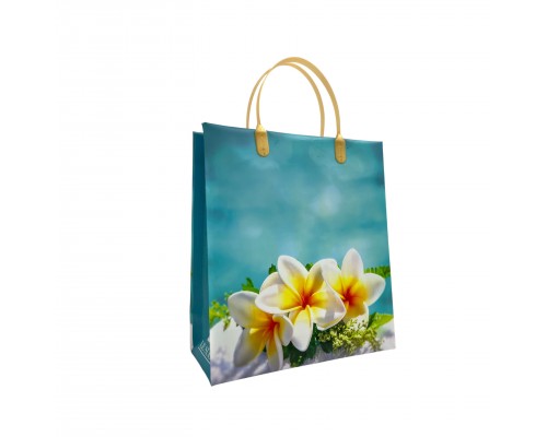 Подарочный пакет "Три орхидеи" 23х26+10 из мягкого пластика