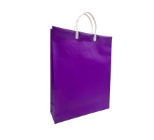Подарочный пакет "Фиолетовый" 32*40+10 из мягкого пластика