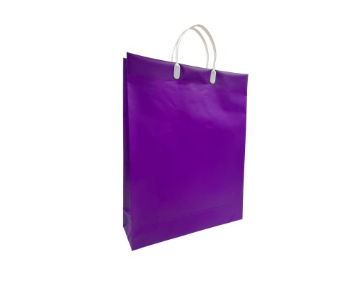 Подарочный пакет "Фиолетовый" 32*40+10 из мягкого пластика