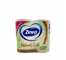 Т/бумага 4-сл.NATURAL SOFT 4 штуки в упаковке ZEWA