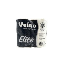 Туалетная бумага 4-слойная  Elite EXTRA 4 рулона в упаковке VEIRO