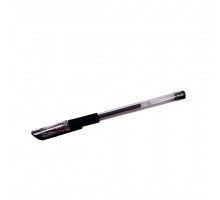 Ручка гелевая "Legend" ЧЕРНАЯ d=0,7 с прозрачным корпусом и резиновой  манжеткой