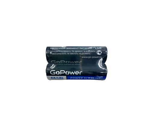 Батарейки GoPower Alkaline LR06 ААА Shrink(2шт)