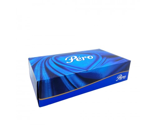 Салфетки бумажные  в коробке PERO non-stop 20*20 см 2-сл, (100листов в упаковке)