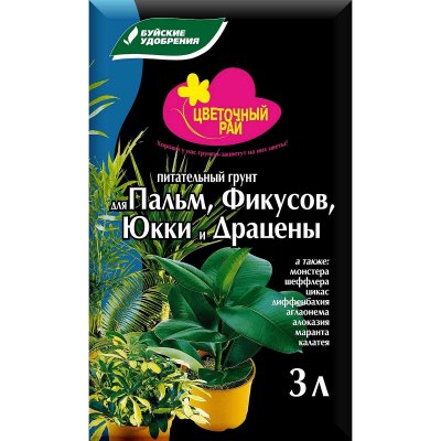 Грунт 3л Пальма Цветочный рай (УНАС)/6