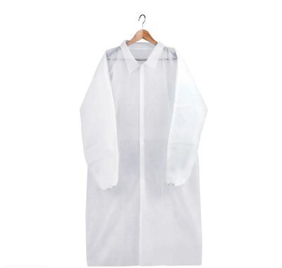 Халат одноразовый белый р.52-56 25г/м2 (10шт в уп)1/10