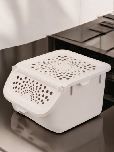 Контейнер для овощей 11,3л светло-бежевый (Б2934) 1/6