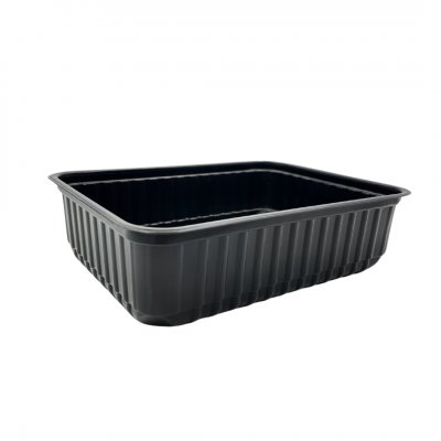 Контейнер одноразовый пластиковый 750мл низкий ЧЕРНЫЙ (179*132)СтП/50/500