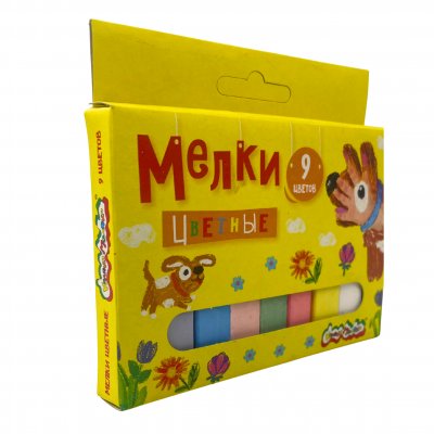 Мелки цветные 9шт Каляка-Маляка(053378)/20