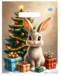 Новогодний пакет Пушистый праздник 30*23(30) с прорубной ручкой (ТИКО)/100/3000