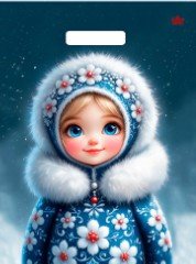 Новогодний пакет Русская душа 40*31(60) с прорубной ручкой ламинированный (ТИКО)/50/500