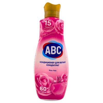 Ополаскиватель для белья концентрат АВС, Романтическая роза 1440мл./9