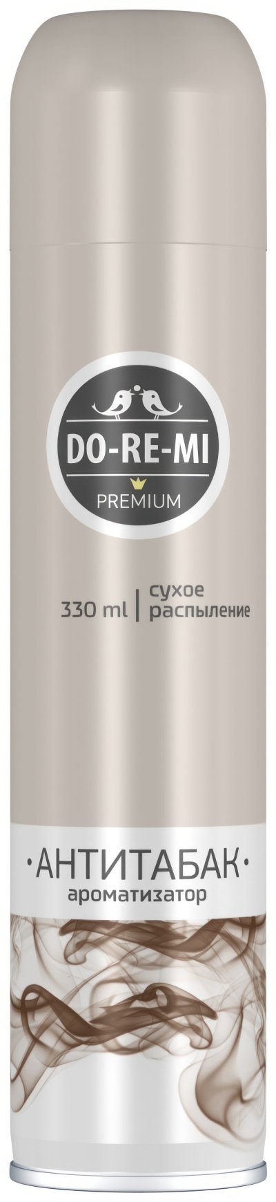 Освежитель воздуха сухое распыление До-ре-ми Премиум Антитабак 330мл 1/12