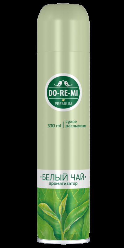 Освежитель воздуха сухое распыление До-ре-ми Премиум Белый чай 330мл 1/12