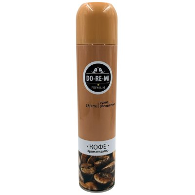 Освежитель воздуха сухое распыление До-ре-ми Премиум Кофе 330мл 1/12