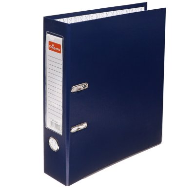 Папка-регистратор BRAUBERG "ЕСО",75мм, синяя(221396)/20