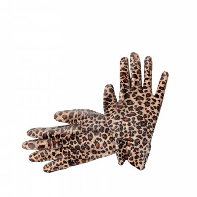 Перчатки цветок нейлон полуобливные цветок П/У покрытием/12/1200